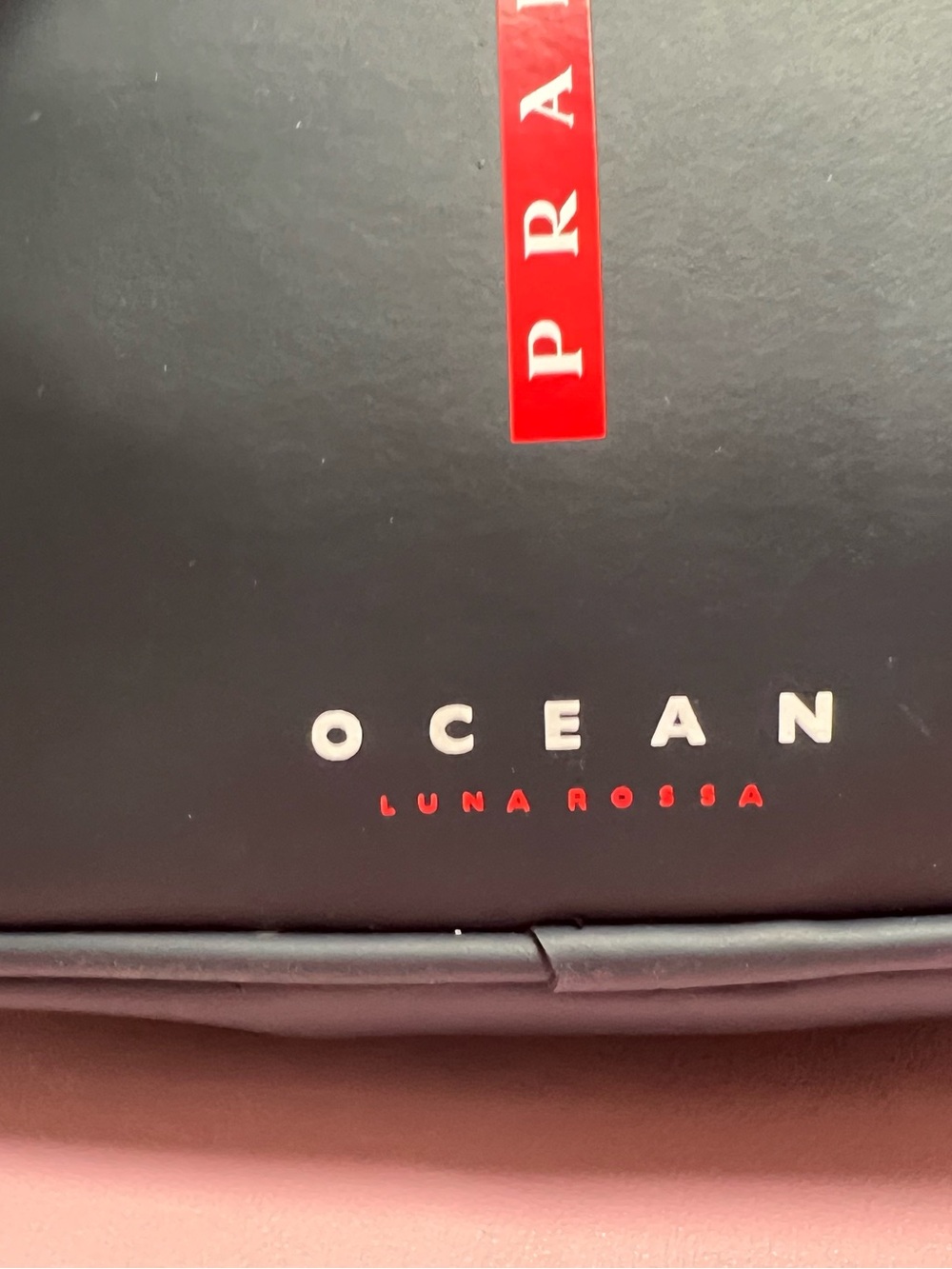 Prada Ocean Luna Rossa Navy Toiletry Bag with Red Logo Stripe - Picture 3 of 15